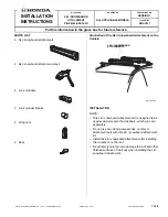 Предварительный просмотр 1 страницы Honda 08L03-E09-100C Installation Instructions Manual