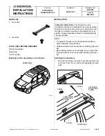 Preview for 1 page of Honda 08L04-SZA-100 Installation Instructions