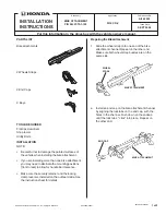 Honda 08L07-TA1-102 Installation Instructions предпросмотр