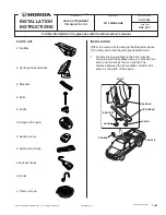 Honda 08L09-TA1-100 Installation Instructions предпросмотр