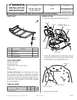 Honda 08L42-MCA-100 Installation Instructions preview