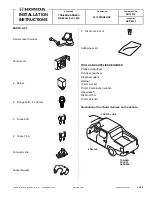 Preview for 1 page of Honda 08l91-sjc-100c Installation Instruction