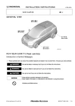 Preview for 1 page of Honda 08P00-T7S-600 Installation Instructions