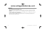 Предварительный просмотр 2 страницы Honda 08U45-THR-100 User'S Information Manual