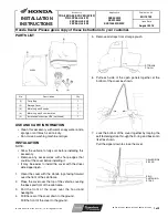 Предварительный просмотр 1 страницы Honda 0SP36-HL5-201 Installation Instructions