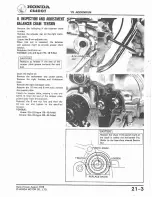 Предварительный просмотр 216 страницы Honda 1978 CB400A Shop Manual