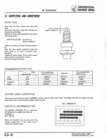 Предварительный просмотр 251 страницы Honda 1978 CB400A Shop Manual