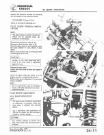 Предварительный просмотр 268 страницы Honda 1978 CB400A Shop Manual