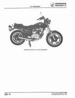 Предварительный просмотр 289 страницы Honda 1978 CB400A Shop Manual