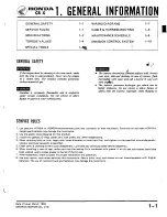 Предварительный просмотр 5 страницы Honda 1979 CBX Shop Manual