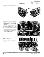 Предварительный просмотр 61 страницы Honda 1979 CBX Shop Manual