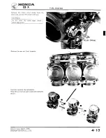 Предварительный просмотр 62 страницы Honda 1979 CBX Shop Manual