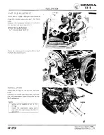 Предварительный просмотр 69 страницы Honda 1979 CBX Shop Manual