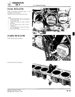 Предварительный просмотр 117 страницы Honda 1979 CBX Shop Manual