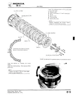 Предварительный просмотр 129 страницы Honda 1979 CBX Shop Manual