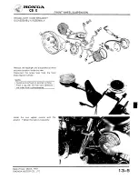 Предварительный просмотр 189 страницы Honda 1979 CBX Shop Manual