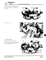 Предварительный просмотр 191 страницы Honda 1979 CBX Shop Manual