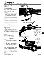 Предварительный просмотр 193 страницы Honda 1979 CBX Shop Manual