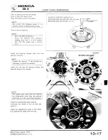 Предварительный просмотр 201 страницы Honda 1979 CBX Shop Manual