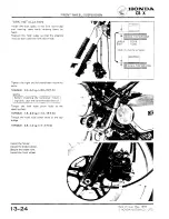 Предварительный просмотр 208 страницы Honda 1979 CBX Shop Manual