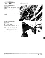 Предварительный просмотр 245 страницы Honda 1979 CBX Shop Manual