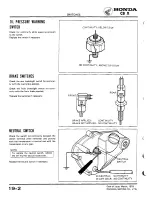 Предварительный просмотр 274 страницы Honda 1979 CBX Shop Manual