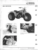 Предварительный просмотр 4 страницы Honda 1980 ATC 185 Shop Manual