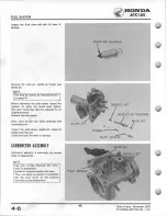 Предварительный просмотр 42 страницы Honda 1980 ATC 185 Shop Manual