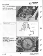 Предварительный просмотр 90 страницы Honda 1980 ATC 185 Shop Manual