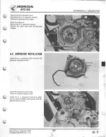 Предварительный просмотр 109 страницы Honda 1980 ATC 185 Shop Manual