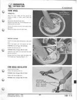 Предварительный просмотр 189 страницы Honda 1980 ATC 185 Shop Manual