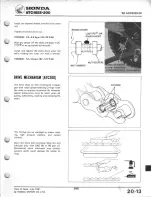 Предварительный просмотр 207 страницы Honda 1980 ATC 185 Shop Manual