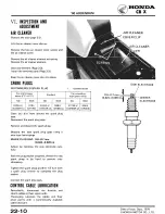 Предварительный просмотр 10 страницы Honda 1980 CB X Addendum