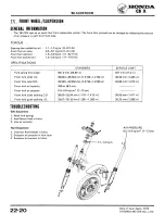 Предварительный просмотр 20 страницы Honda 1980 CB X Addendum