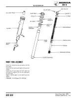 Предварительный просмотр 22 страницы Honda 1980 CB X Addendum