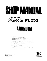 Предварительный просмотр 93 страницы Honda 1981 Odyssey FL250 Shop Manual