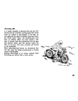 Предварительный просмотр 29 страницы Honda 1982 ATC185S Owner'S Manual