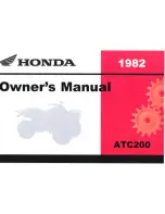 Предварительный просмотр 1 страницы Honda 1982 ATC200 Owner'S Manual