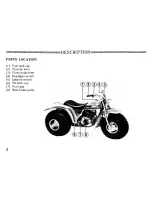 Предварительный просмотр 6 страницы Honda 1982 ATC200 Owner'S Manual