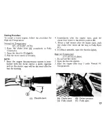 Предварительный просмотр 21 страницы Honda 1982 ATC200 Owner'S Manual