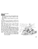 Предварительный просмотр 31 страницы Honda 1982 ATC200 Owner'S Manual