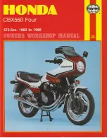 Honda 1982 CBX550 Four Owners Workshop Manual предпросмотр