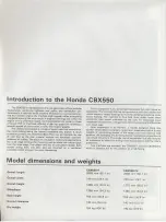 Предварительный просмотр 7 страницы Honda 1982 CBX550 Four Owners Workshop Manual