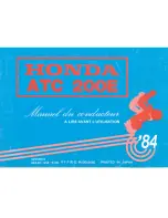 Предварительный просмотр 74 страницы Honda 1984 ATC 200E Owner'S Manual