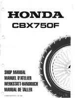 Предварительный просмотр 1 страницы Honda 1984 CBX750F Workshop Manual