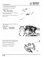 Предварительный просмотр 104 страницы Honda 1984 CBX750F Workshop Manual