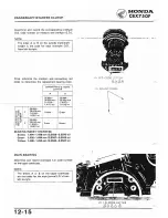 Предварительный просмотр 174 страницы Honda 1984 CBX750F Workshop Manual