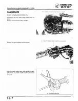 Предварительный просмотр 186 страницы Honda 1984 CBX750F Workshop Manual