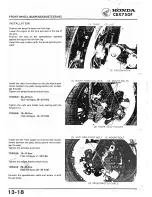 Предварительный просмотр 198 страницы Honda 1984 CBX750F Workshop Manual