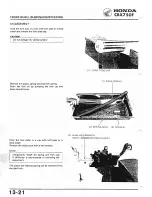 Предварительный просмотр 201 страницы Honda 1984 CBX750F Workshop Manual